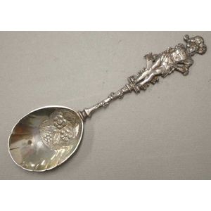 Late 19th century Hanau 925 silver spoon by B. Neresheimer &…