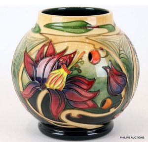 British Moorcroft Pottery designer Emma Bossons - price guide and values