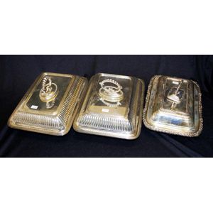 Collection vintage silver plate tableware including: matching…
