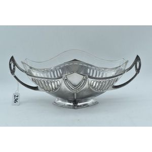 WMF Art Deco silver plated twin handled serving bowl with…
