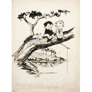 Emile Mercier (1901-1981, Australian cartoonist): 'Fish Ain't…