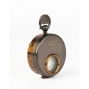 A gunmetal cased compass retailed by Kilpatrick & Co.,…