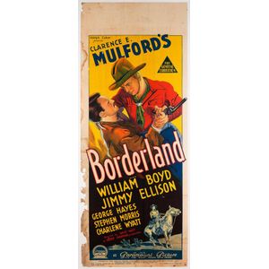 Movie Poster 'Borderland' (Hopalong Cassidy) 1937 colour…