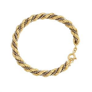 Antique or later gold rope link bracelet - price guide and values