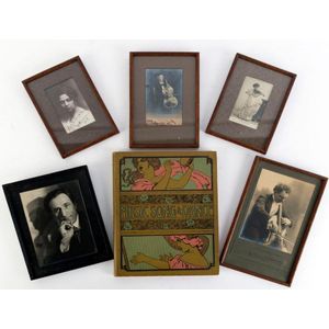 Autographed photographs: Oliver Peacock (dated 1913), Aga…
