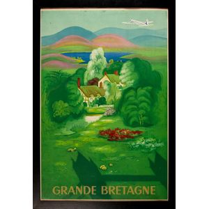 Lucien Boucher, Grande-Bretagne, air France poster, 88 cm x 57…
