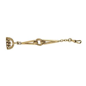 A French gold fob, Crafted in 14ct gold with finely chased work,&hellip;