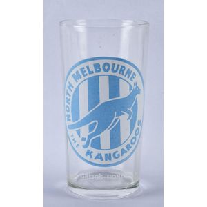 c1957 Greig's Honey football glass for North Melbourne. Fine…