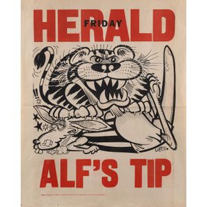 1974 Grand Final Eve Poster: Undated 'Alf's Tip' original Weg…