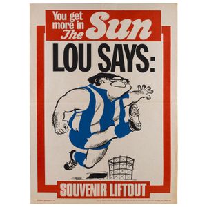 Saturday (morning) September 28, 1974 'The Sun' poster with…