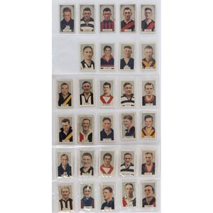 Hoadley'S: 1934 Victorian Footballers, part set (29/100), G-Ef.