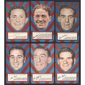 1953 Argus '1953 Football Portraits', large size (19.5 x 11.5…