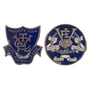 VFL Era Medallions & Badges: An interesting group, 1930s-60s,…