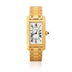 cartier american tank gold