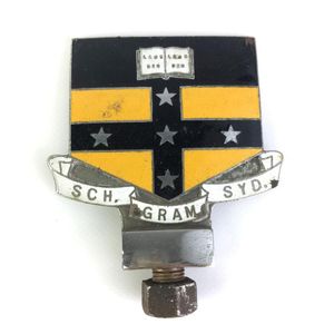 Sydney Grammar School enamelled vehicle badge by Angus & Coote,…