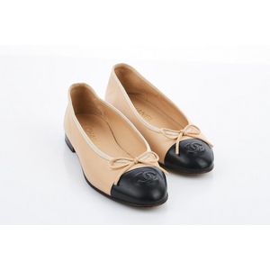 CC Ballet Flats White Lambskin