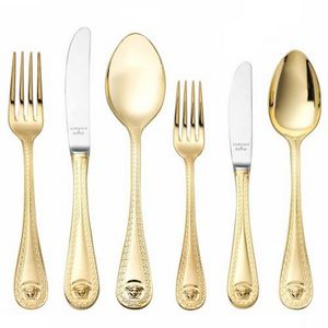 Rosenthal Versace 'Medusa gold' cutlery setting for six persons…