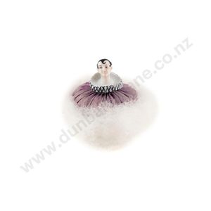 German Art Deco china half head doll attached to powder puff…