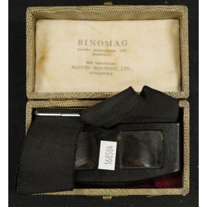 Early boxed pair 'Binomag' head magnifier glasses in original…