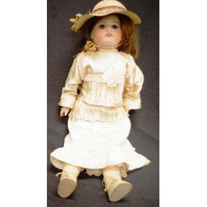 Antique German bisque doll marked S.F.B.J Paris, in original…
