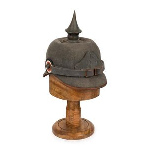 Pickelhaube, 22nd Regiment, field issue German helmet, World&hellip;