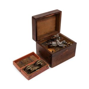 A watchmakers mini lorch topping tool together with a depthing…