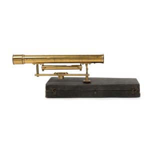A surveyors level in a shagreen case, circa 1780, 26 cm long