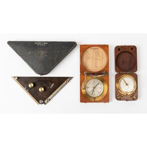 A compass with sundial together with another compass and a…