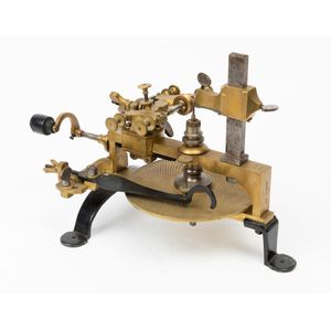 A brass watchmaker's wheel cutting engine, Ocr, circa 1850, 29…