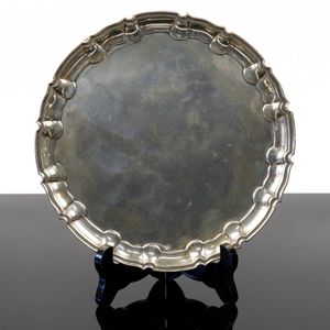 Good Victorian sterling silver footed salver, London, William…