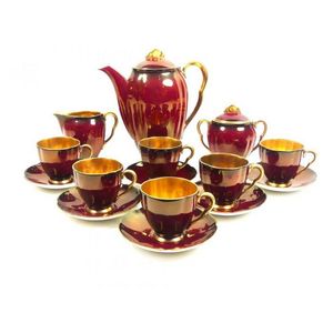 GORGEOUS Vintage Carlton Ware Demitasse Cup and Saucer, Rouge Royale - Ruby  Lane