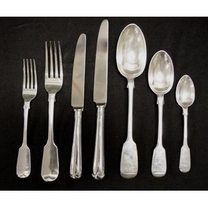 Victorian Sterling Cutlery Set with Matching Knives - Flatware/Cutlery ...