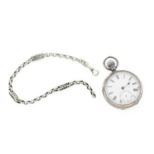 Antique open face, silver case pocket watch - price guide  display picture 1