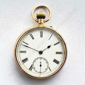 18ct gold open faced pocket watch by Hopwood, Colchester with ...