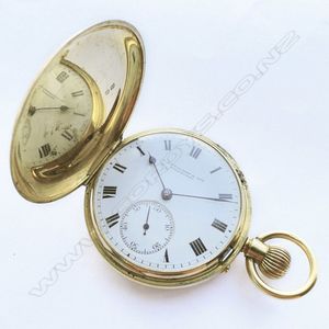 18ct Gold Hunter Cased Pocket Watch by W. Littlejohn & Son - Watches ...