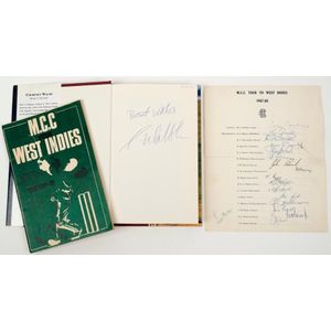 1967-68 M.C.C. Tour to West Indies: Official Team sheet signed&hellip;