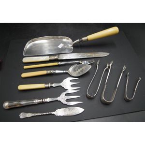 Good Collection vintage silver plate cutlery a total of 10…