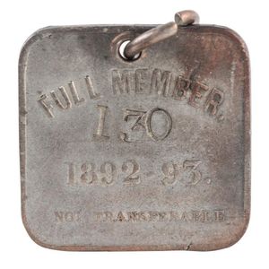 SACA Full Member 130: 1892-93 Membership Fob Collectible Item ...