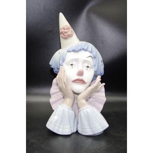 Large Lladro Porcelain Ballerina & Clown Figure