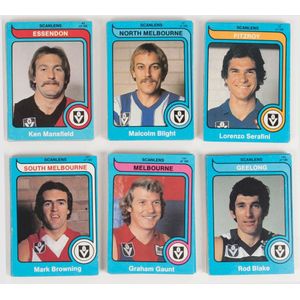 1980 Scanlens 'Footballers', complete set [168], mostly VG to… - Cards ...