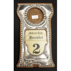 Edward VII sterling silver calender/photo frame hallmarked…