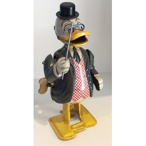 A Disney's Professor Ludwig Von Drake wind-up tin toy by…