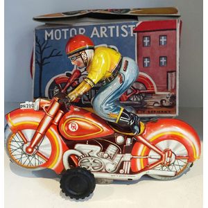 Great cond Works 3 Friction toy 1950's Details about   Vintage Alps Tin litho  Motorcycle No 