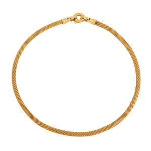 18ct Gold Mesh Necklace with Bolt Ring Clasp - Necklace/Chain - Jewellery