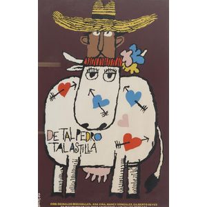 Vintage Cuban movie poster for 'De tal Pedro tal astilla', 1987.…