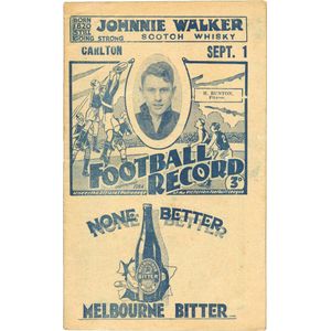 1933-34 'Football Record' comprising 1933 April 29 Carlton v…