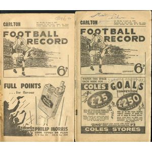 1957-59 'Football Record' comprising 1957 No. 9; 1959 Nos. 1, 2,…