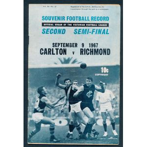 1967 'Football Record' comprising Nos. 1, 7, 8, 10, 11, 16, 19,…