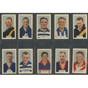 1933 Godfrey Phillips 'Victorian Footballers - A Series of 50',…