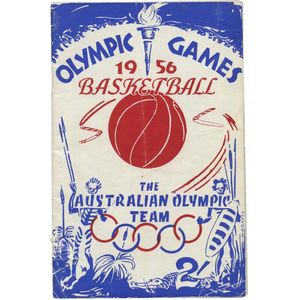 1956 Melbourne Olympics Basketball Official's group including…